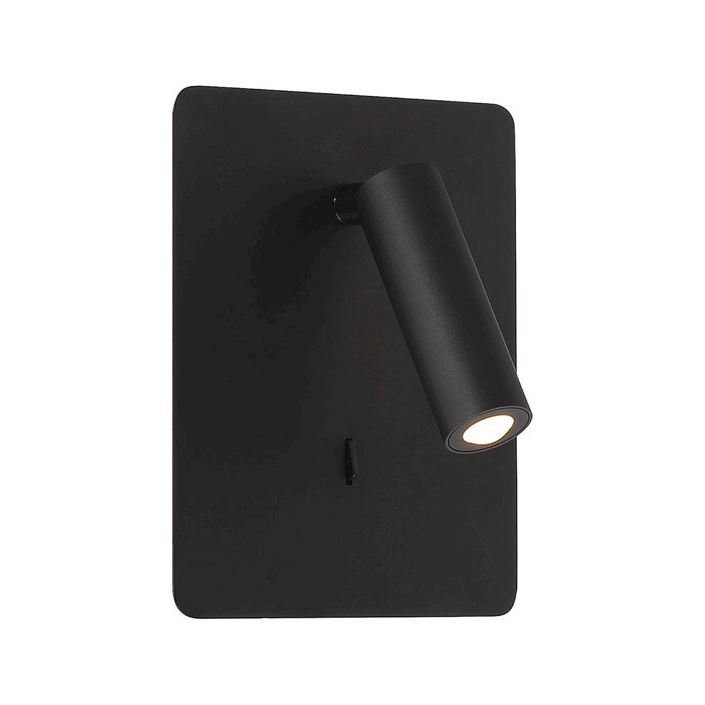 LED Reading Light in Matte Black Color. Picture 1