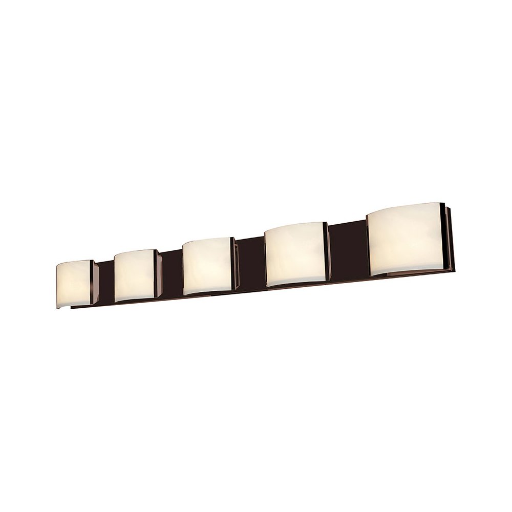 5 Light LED Vanity in Bronze Color. Picture 1