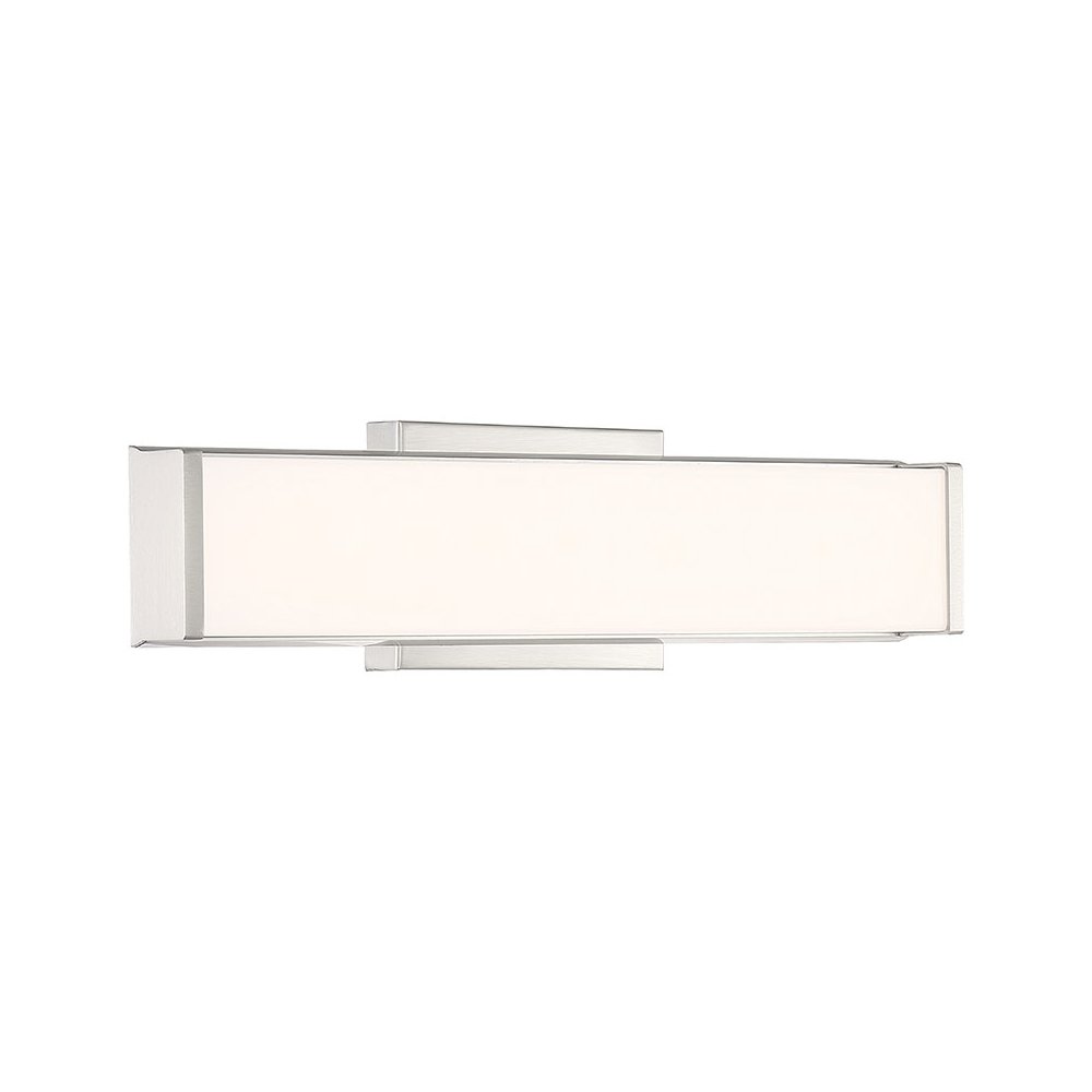 LED Vanity in Brushed Steel Color. Picture 1