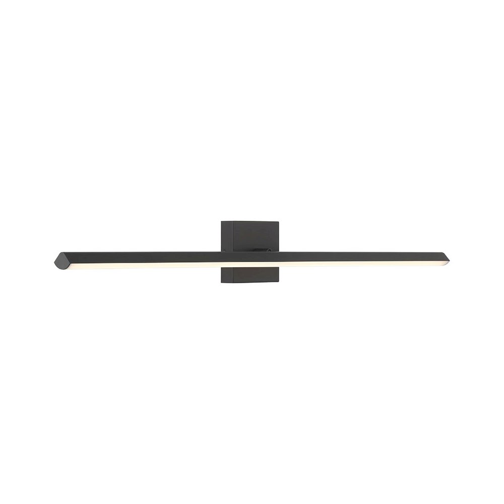 Adjustable LED Vanity in Matte Black Color. Picture 1