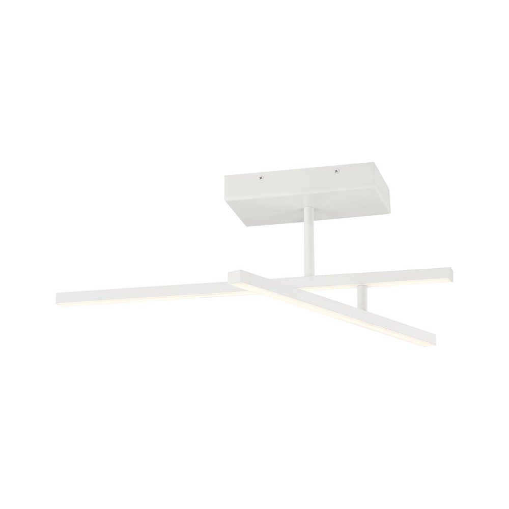 Adjustable LED Semi-Flush in Matte White Color. Picture 1