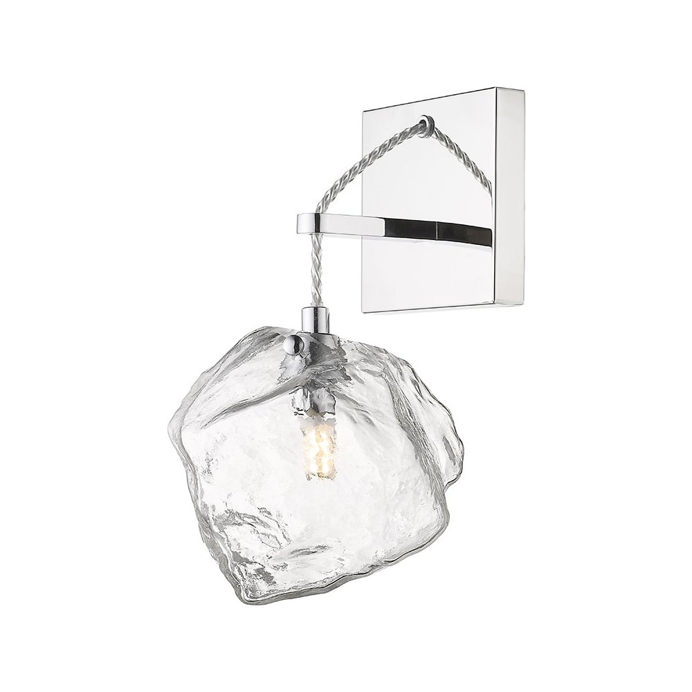 1 Light LED Wall Sconce & Vanity in Mirrored Stainless Steel Color. Picture 1