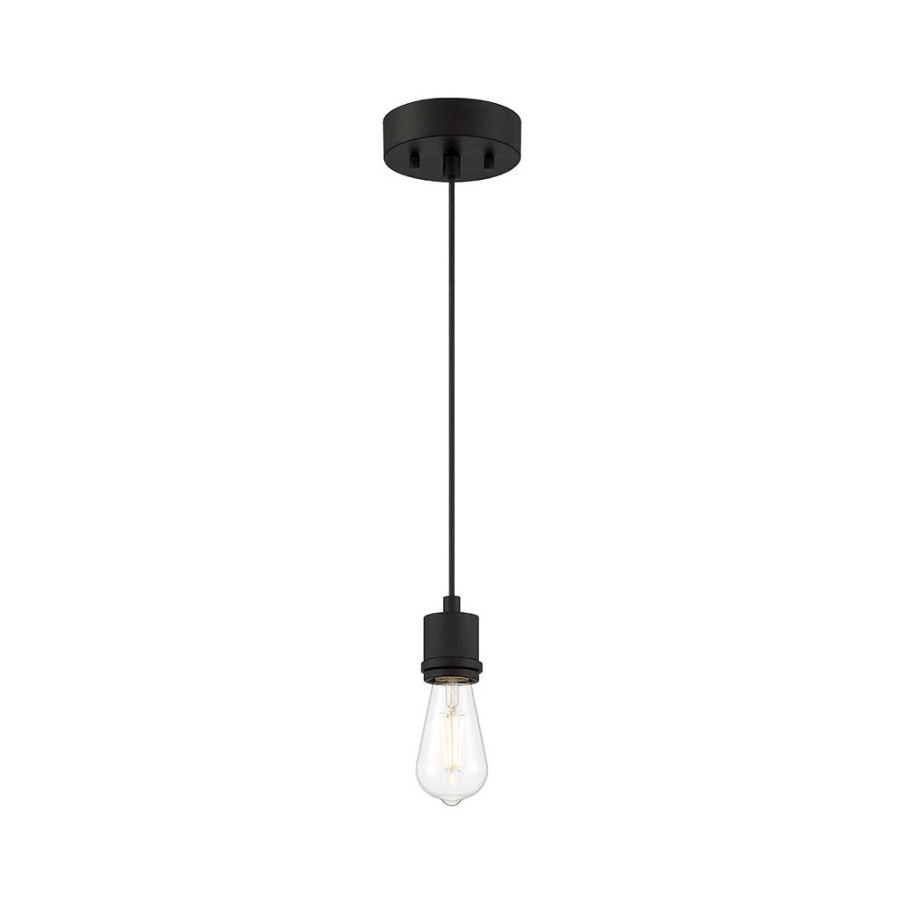 LED Pendant in Matte Black Color. Picture 1