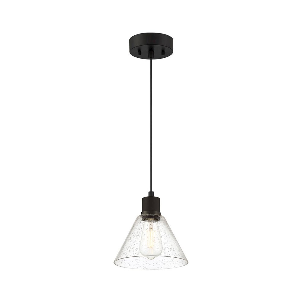Martini LED Pendant in Matte Black Color. Picture 1