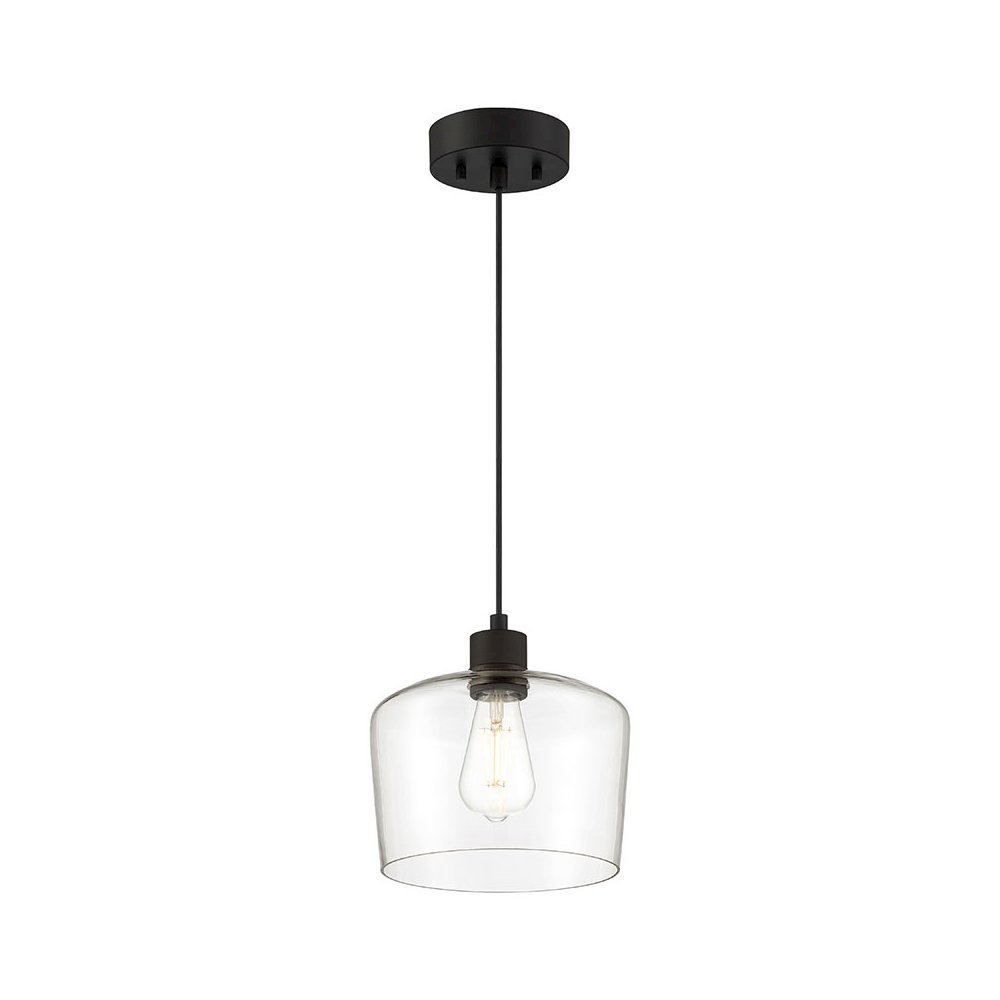 Chardonnay LED Pendant in Matte Black Color. Picture 1