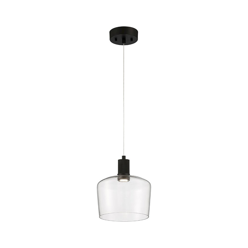 Chardonnay LED Pendant in Matte Black Color. Picture 1