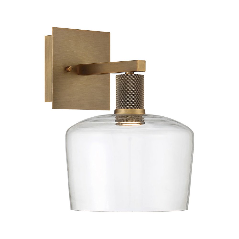 Chardonnay LED Wall Sconce in Antique Brushed Brass Color. Picture 1
