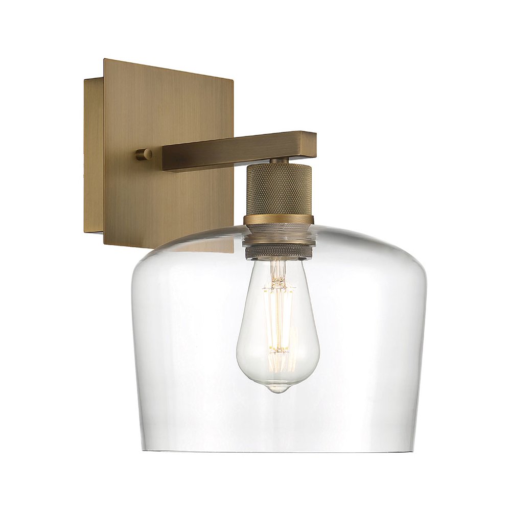 Chardonnay LED Wall Sconce in Antique Brushed Brass Color. Picture 1