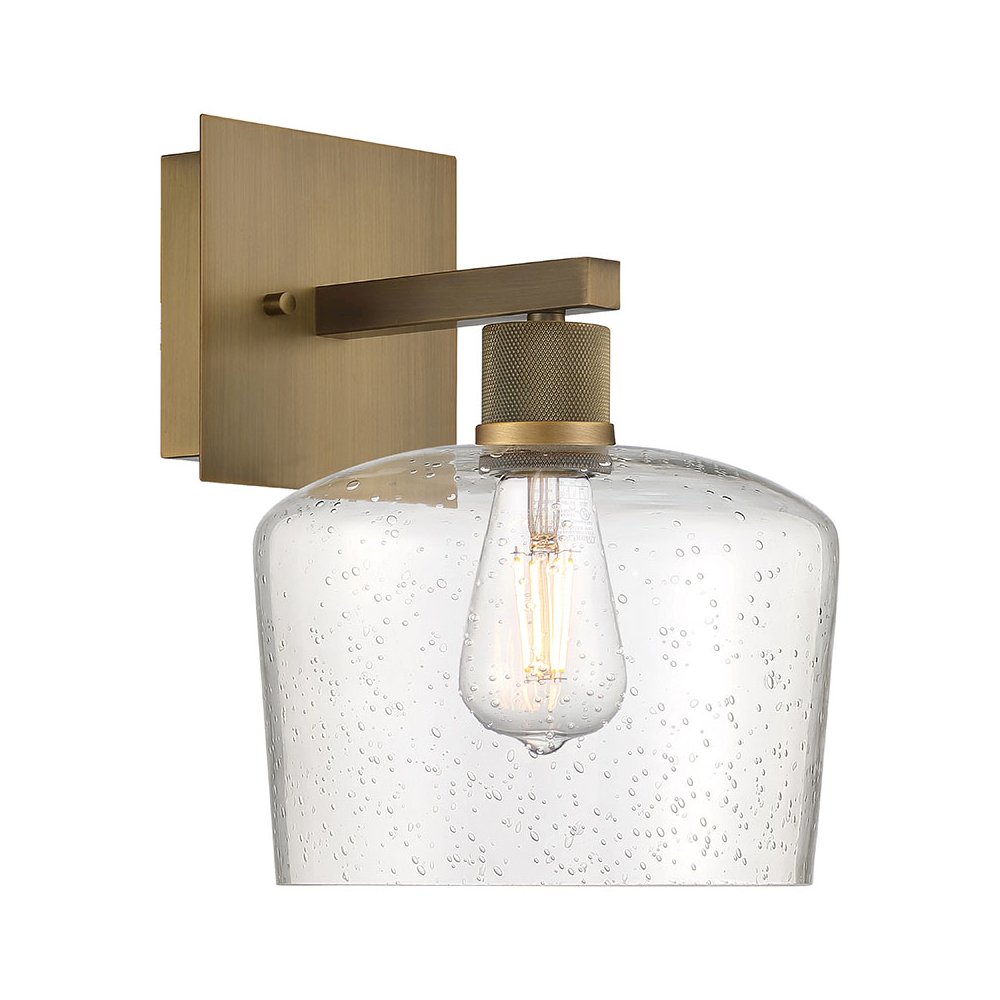 Chardonnay LED Wall Sconce in Antique Brushed Brass Color. Picture 1