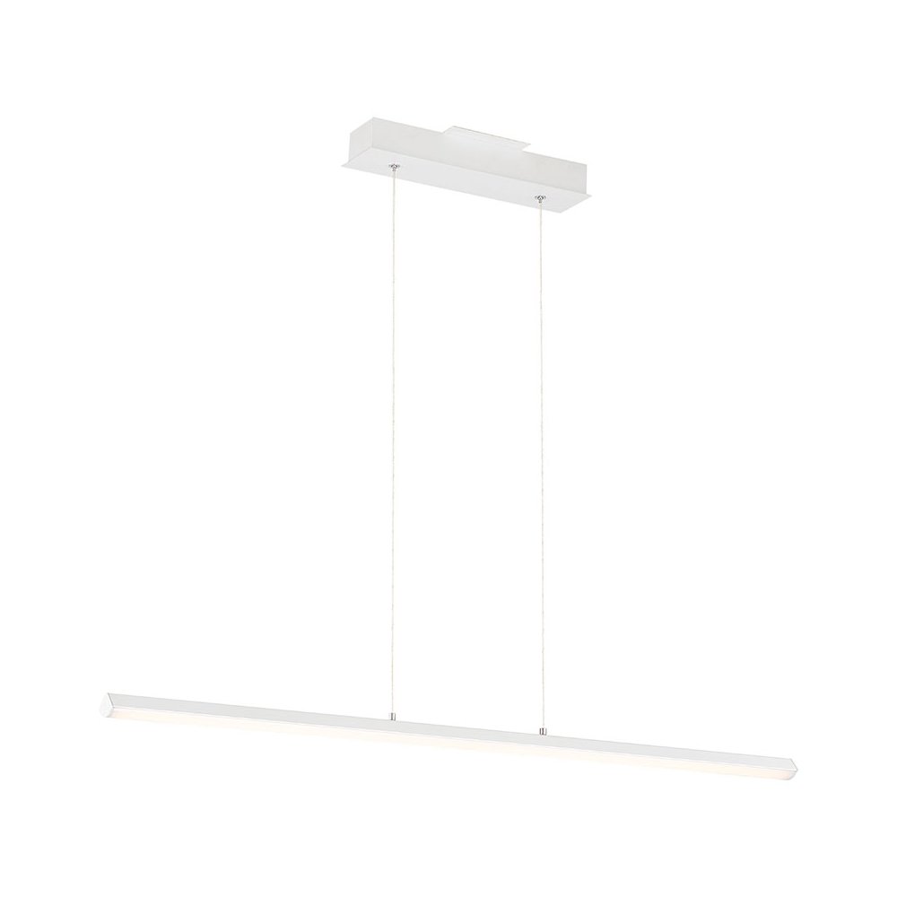 LED Linear Pendant in Matte White Color. Picture 1