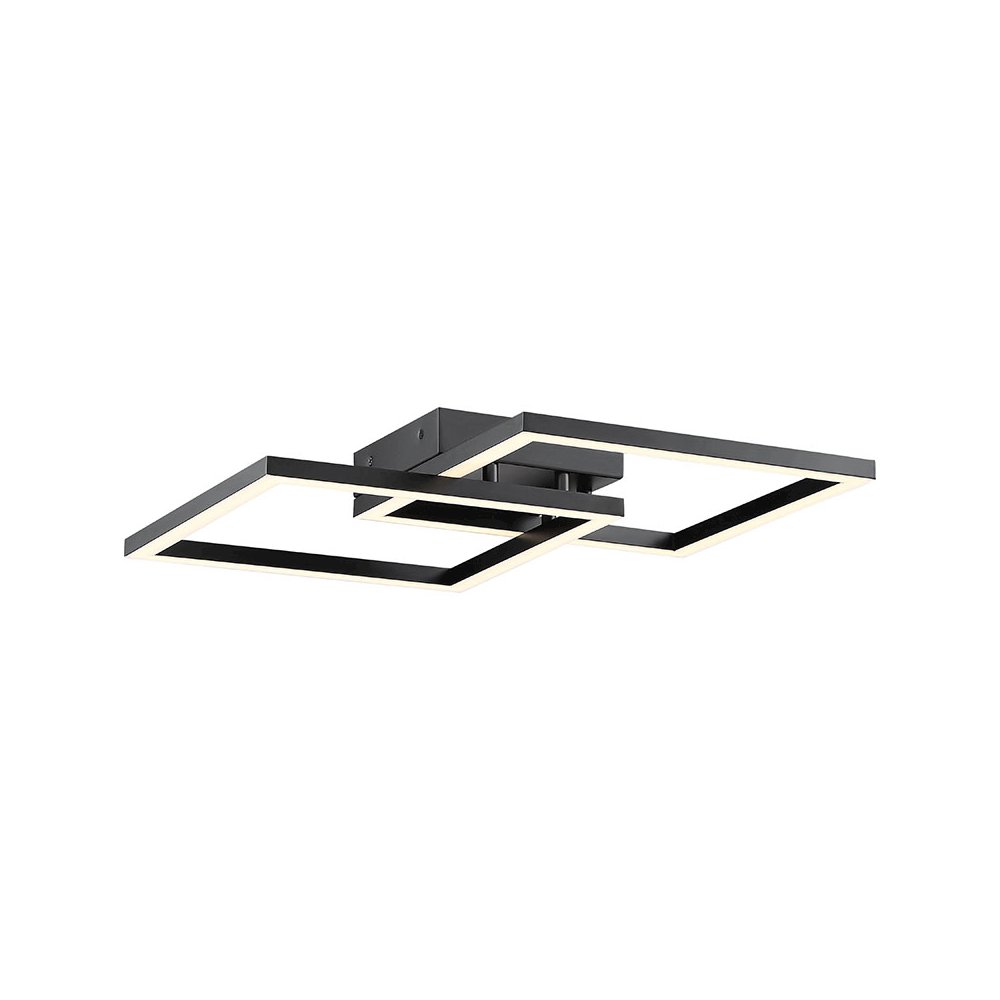 LED Flush Mount or Wall Sconce in Black Color. Picture 1