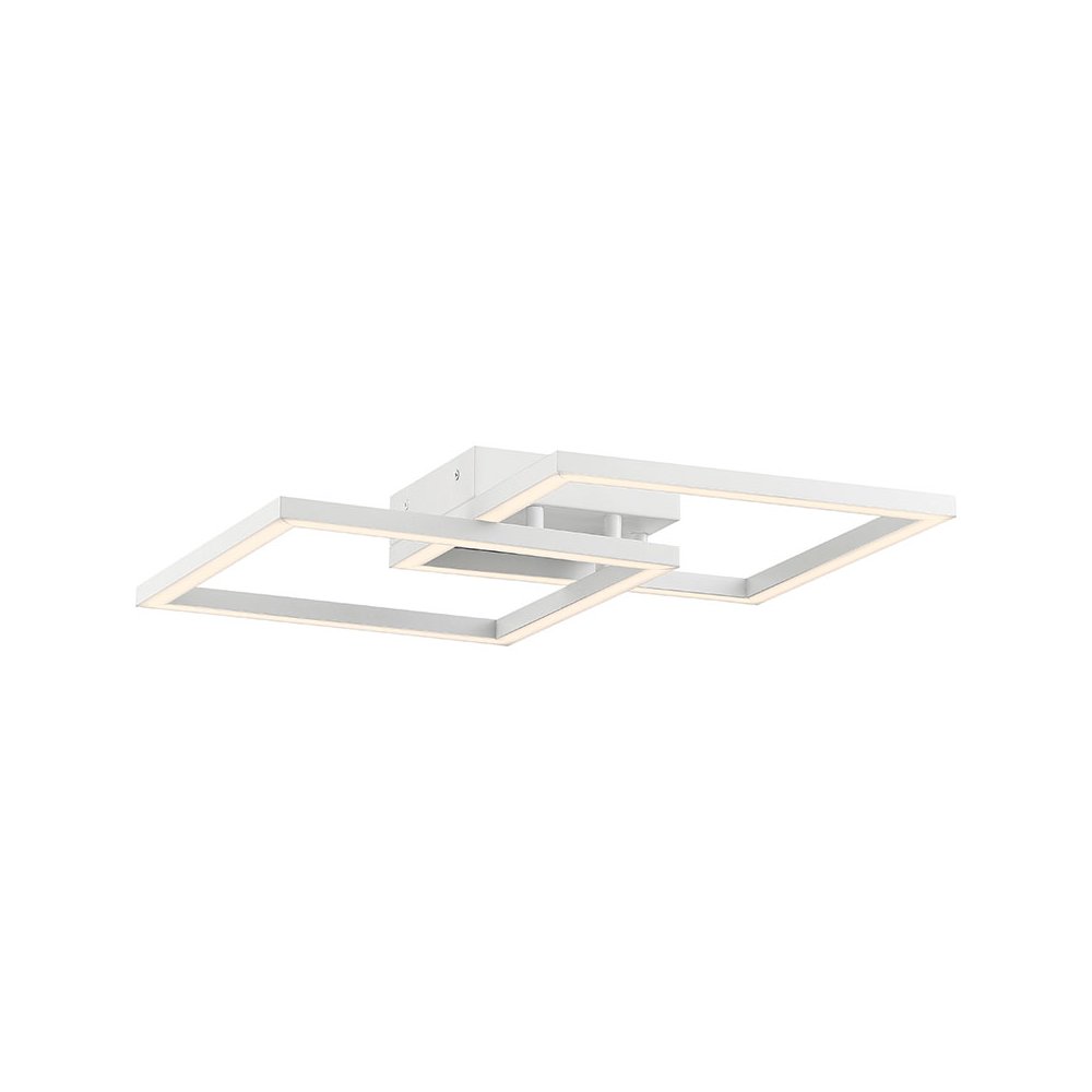 LED Flush Mount or Wall Sconce in White Color. Picture 1