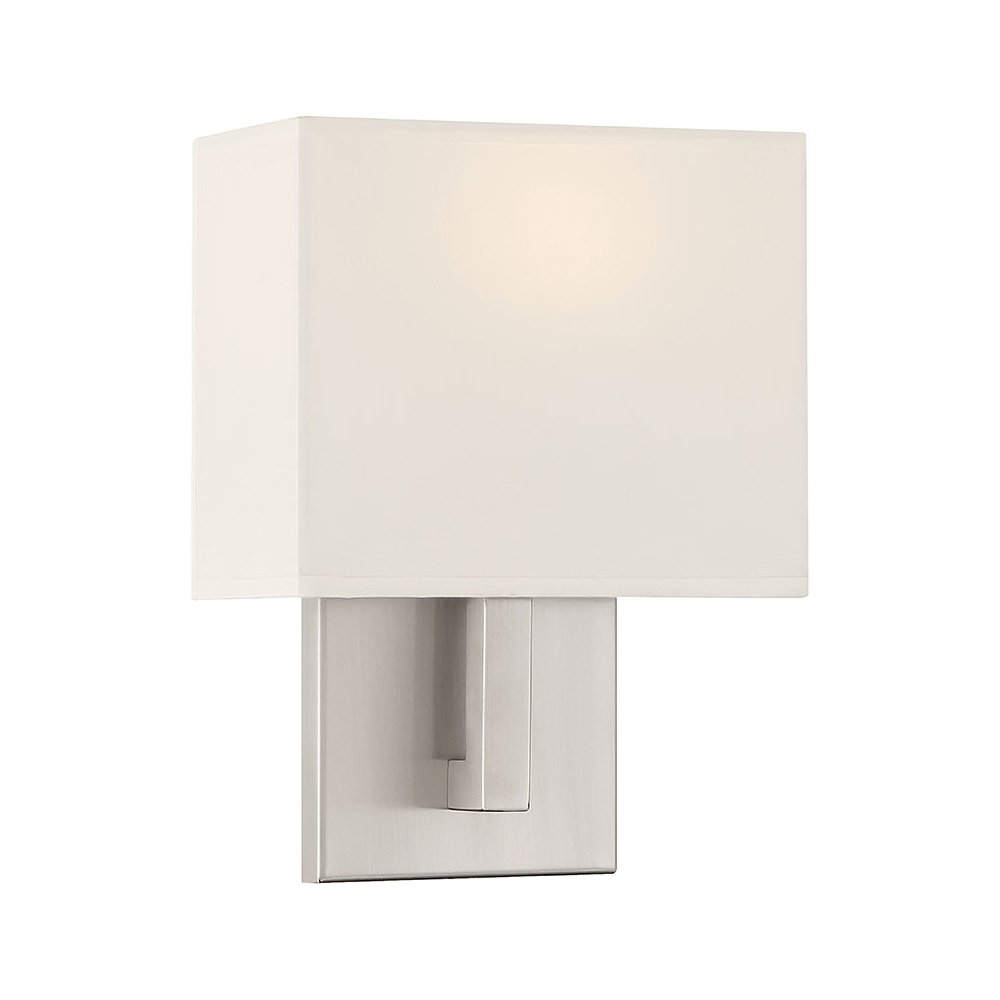 1 Light LED Wall Sconce in Brushed Steel Color. Picture 1