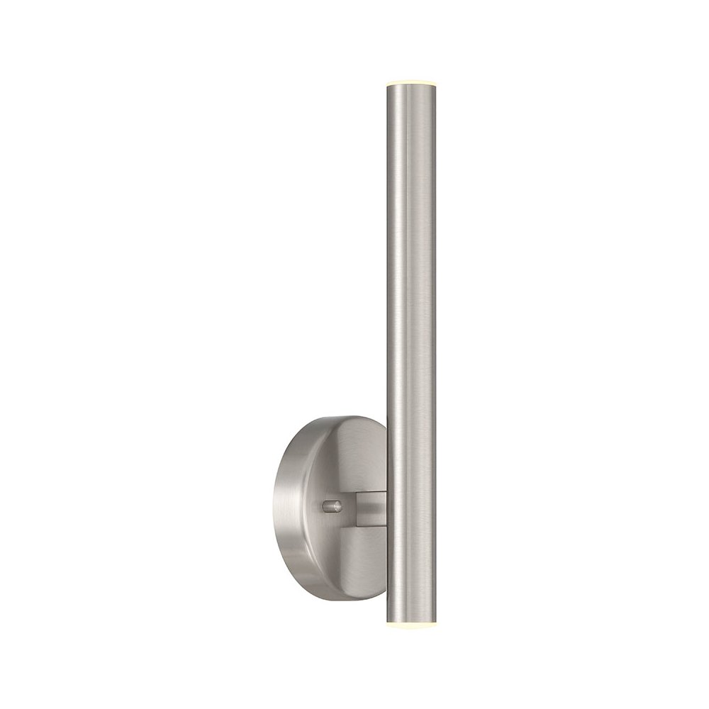 LED Wall Sconce in Brushed Steel Color. Picture 1