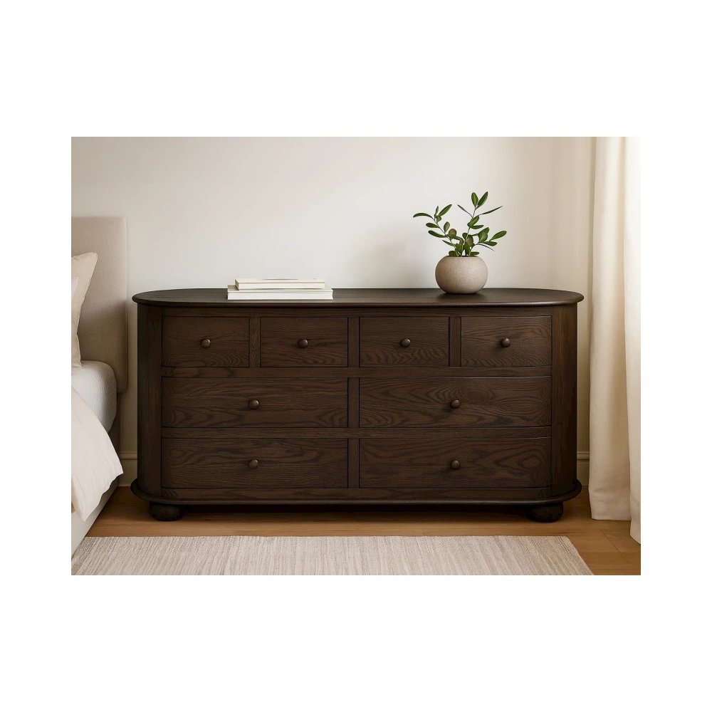 Astrid 8-Drawer Dresser In Appalachian Brown. Picture 3