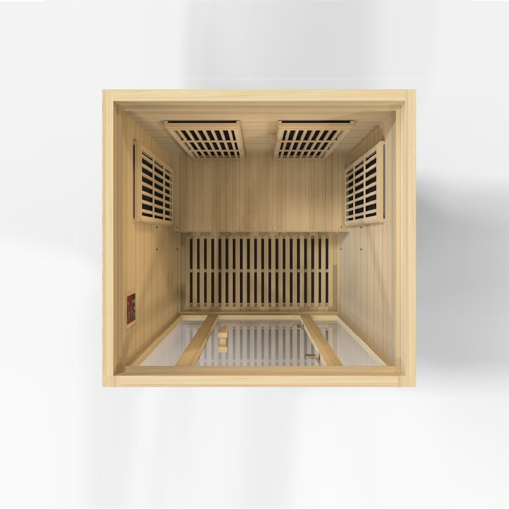 Seattle 2-Person Low EMF (Under 8MG) FAR Infrared Sauna (Canadian Hemlock). Picture 6