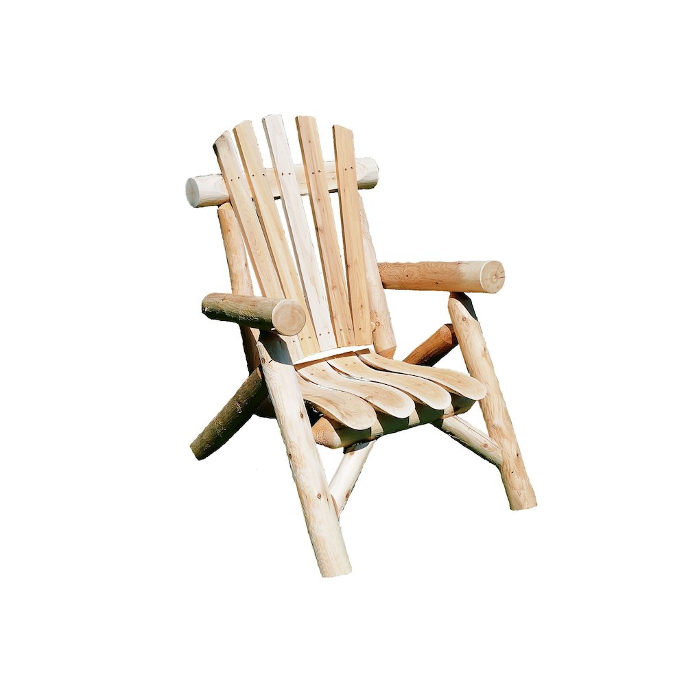Cedar Log Lounge Chair. Picture 2