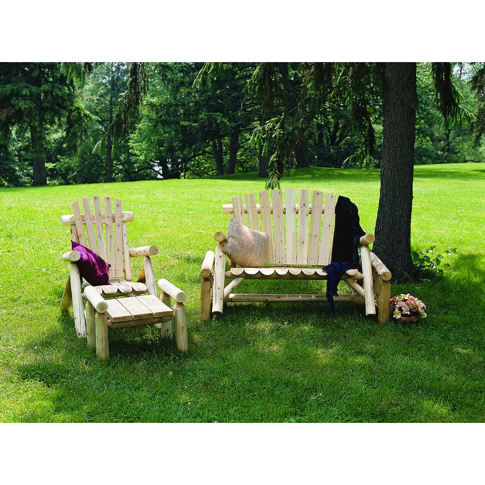 Cedar Log Lounge Chair. Picture 4
