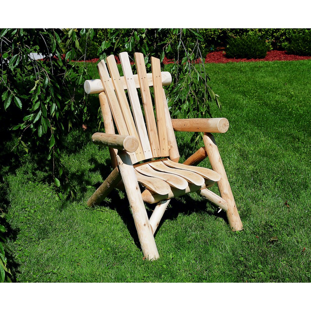 Cedar Log Lounge Chair. Picture 5