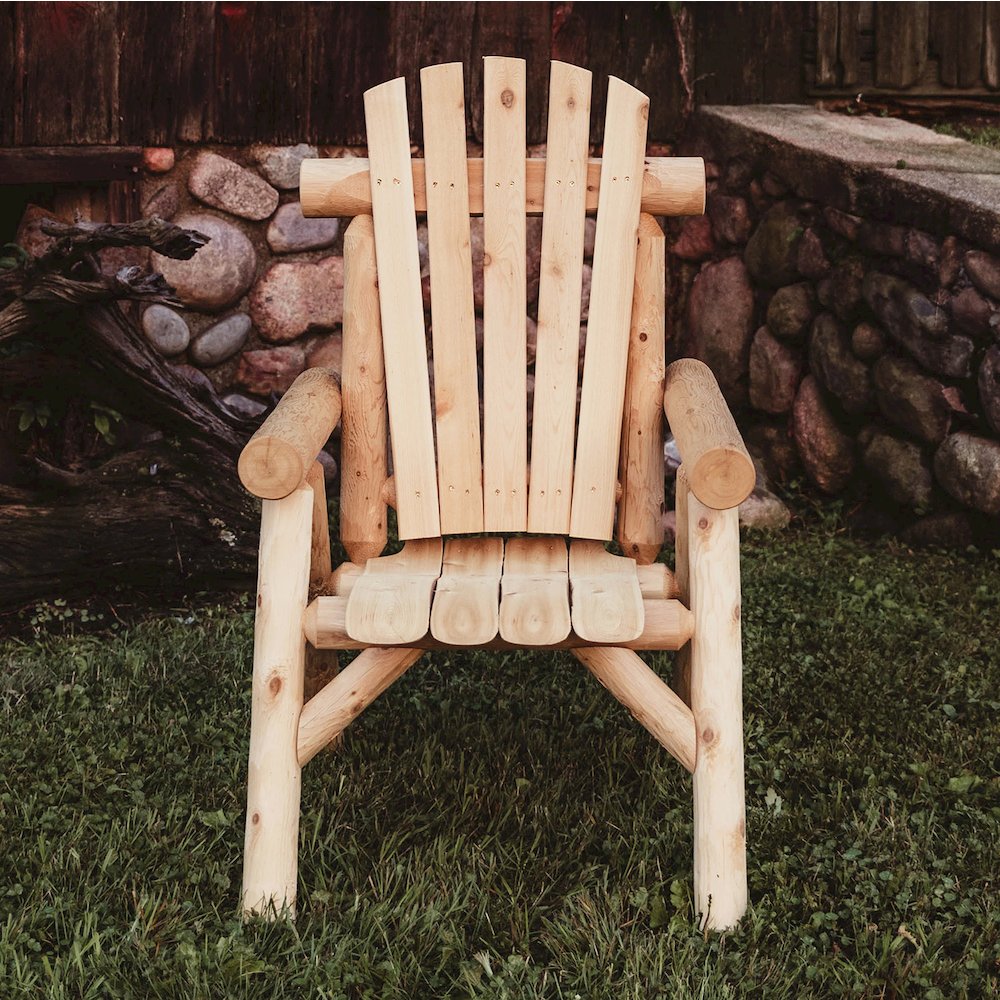 Cedar Log Dining Chair. Picture 2