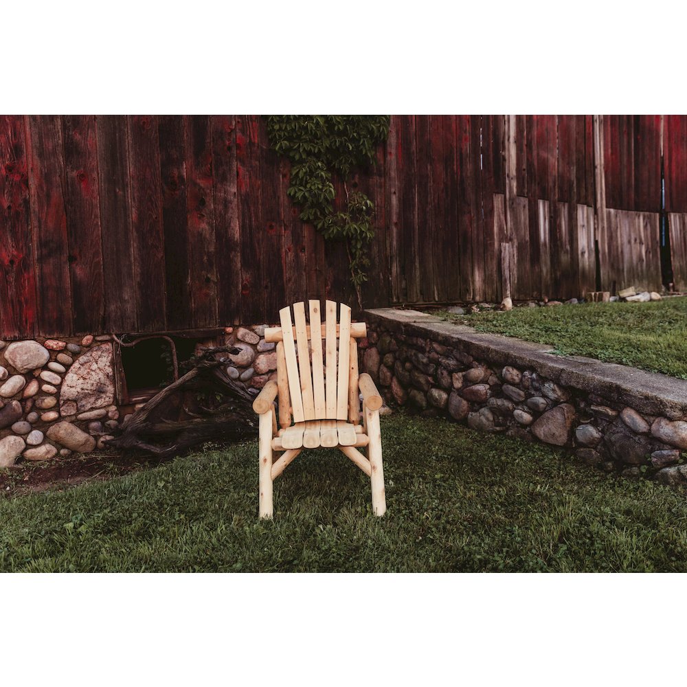 Cedar Log Dining Chair. Picture 5