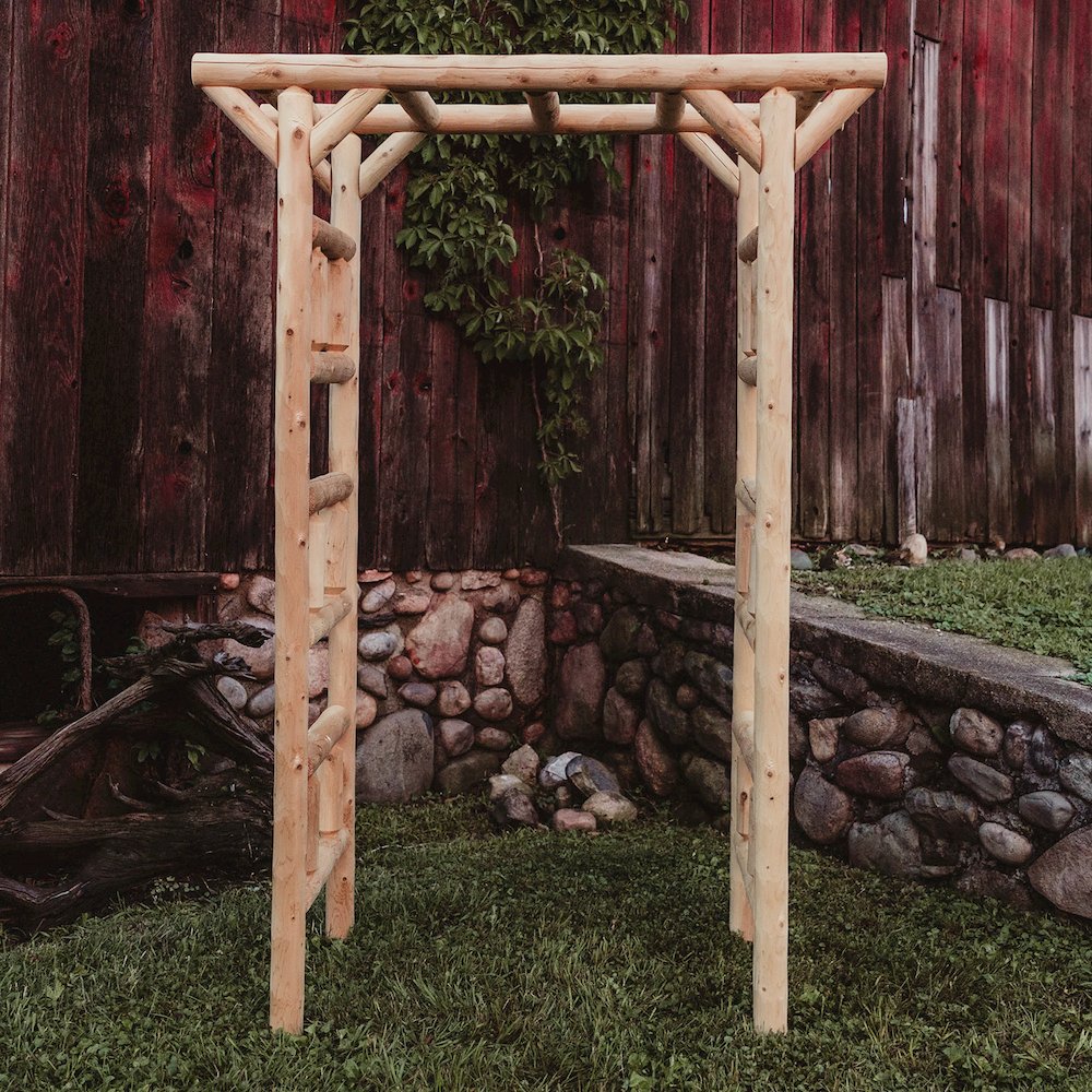 Small Cedar Log Arbor. Picture 3