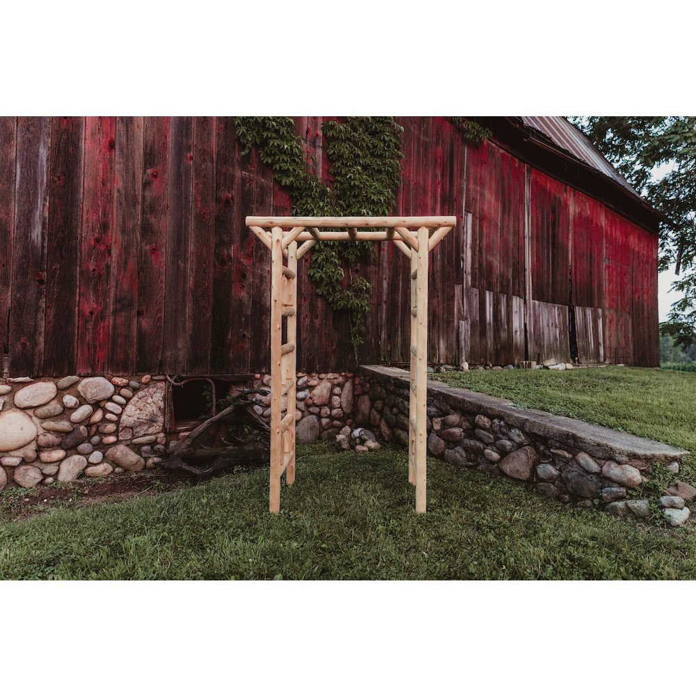 Small Cedar Log Arbor. Picture 5