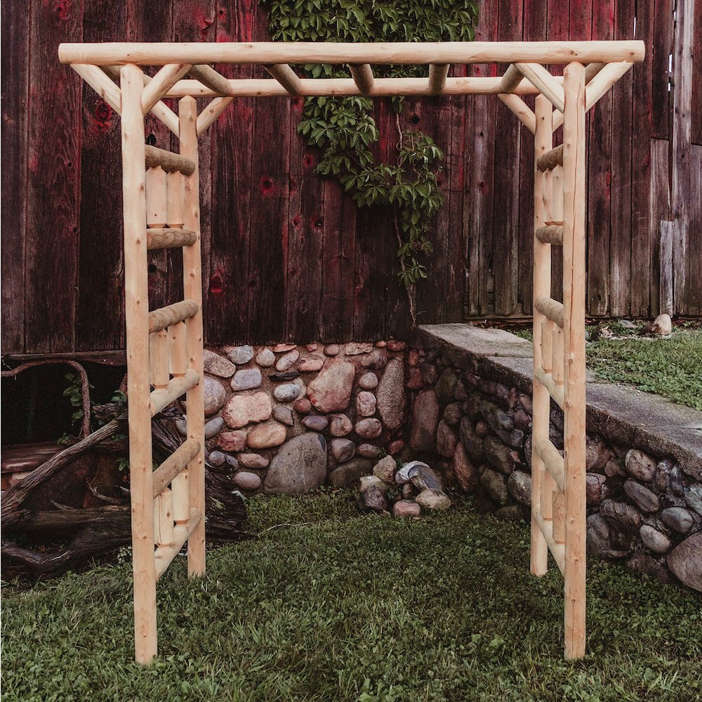 Large Cedar Log Arbor. Picture 3