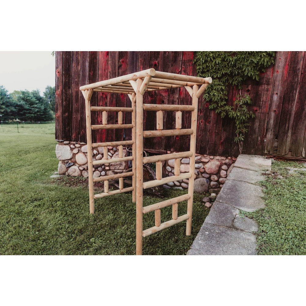 Large Cedar Log Arbor. Picture 5