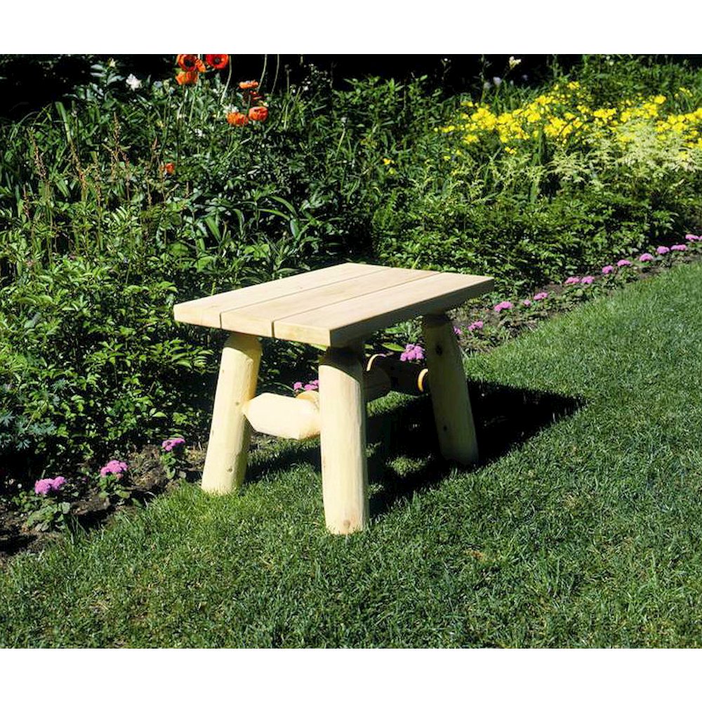 Cedar Log End Table. Picture 5
