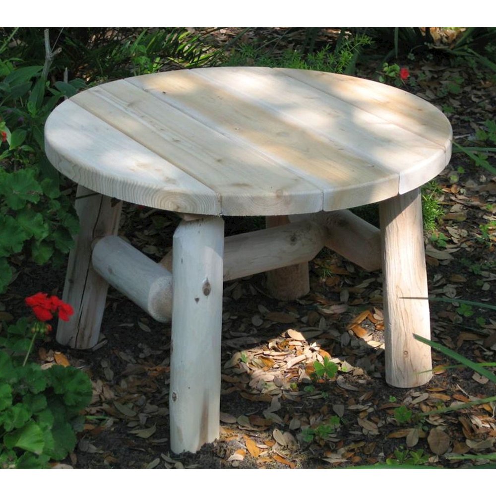 Cedar Log Coffee Table. Picture 2