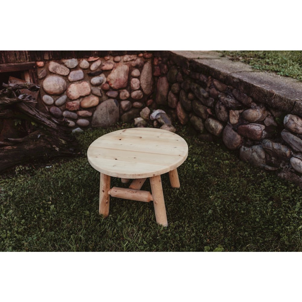 Cedar Log Coffee Table. Picture 3