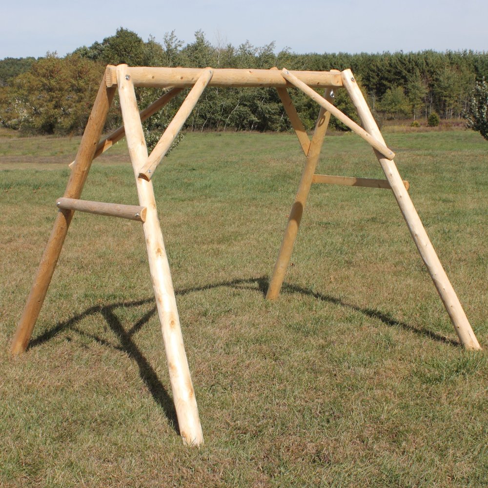 4' Cedar Log A-Frame for Swings. Picture 2