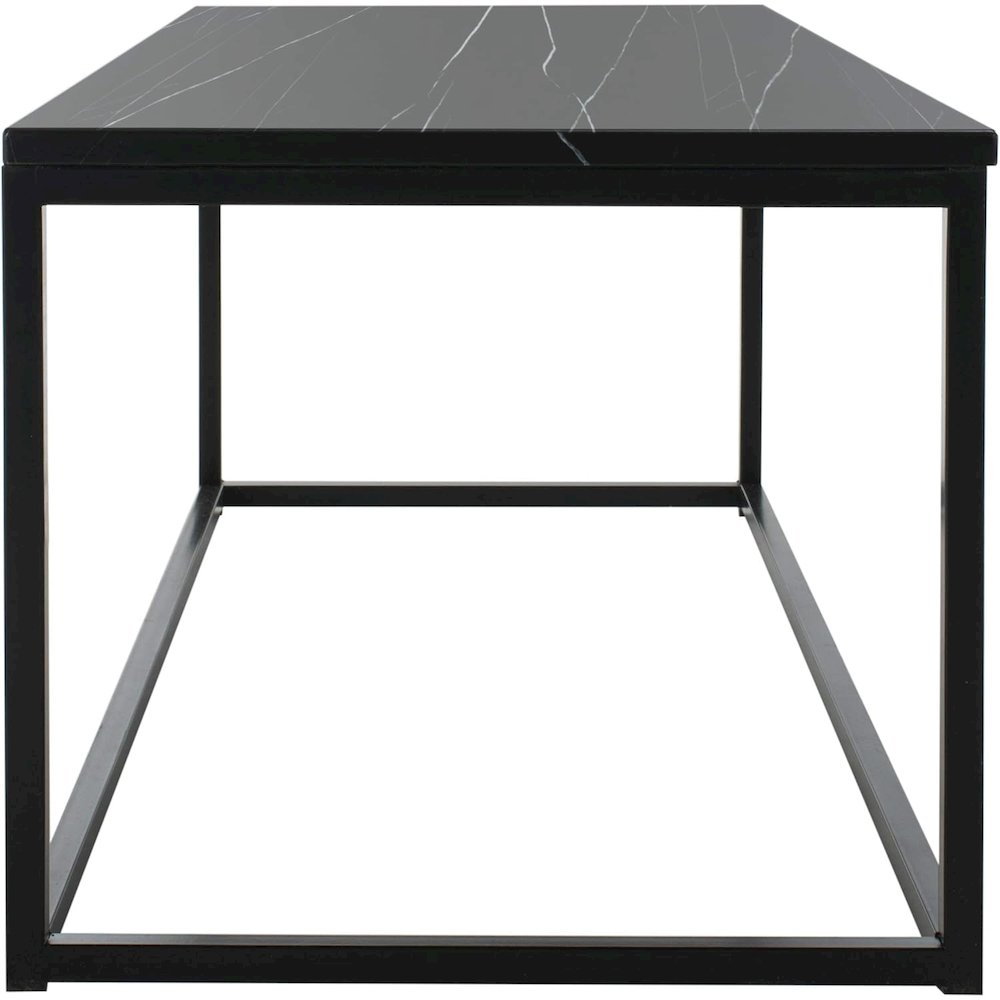 Home Baize Black Rectangle Coffee Table. Picture 4