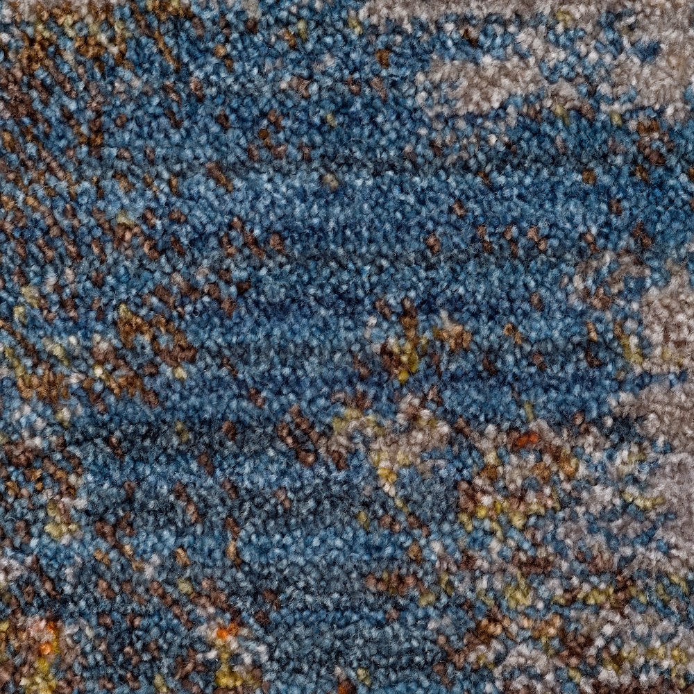 Holi Durable Performance Area Rug Indoor in Gray/Blue, 9' x 12'. Picture 2