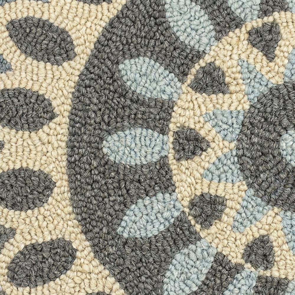 Gray Indoor Round Area Rug With Classic Style And Soft Texture. Picture 5
