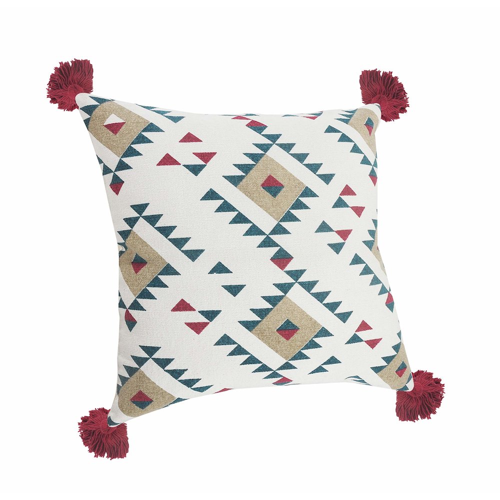Eclectic Southwestern Geometric Throw Pillow. Picture 2