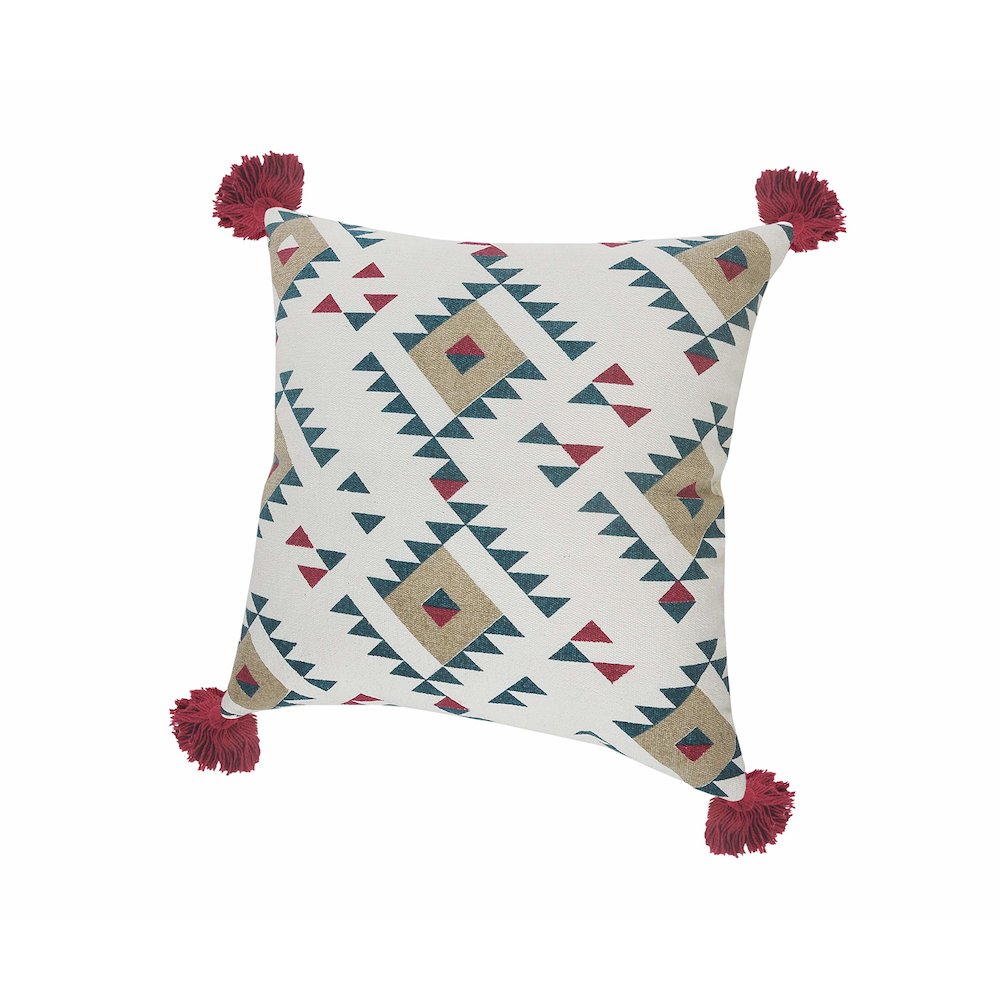 Eclectic Southwestern Geometric Throw Pillow. Picture 3