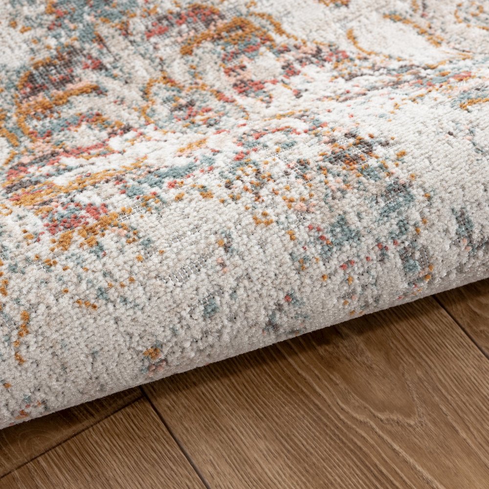 Durable Performance Area Rug Outdoor in Beige/Multicolored, 7'9" x 9'9". Picture 3