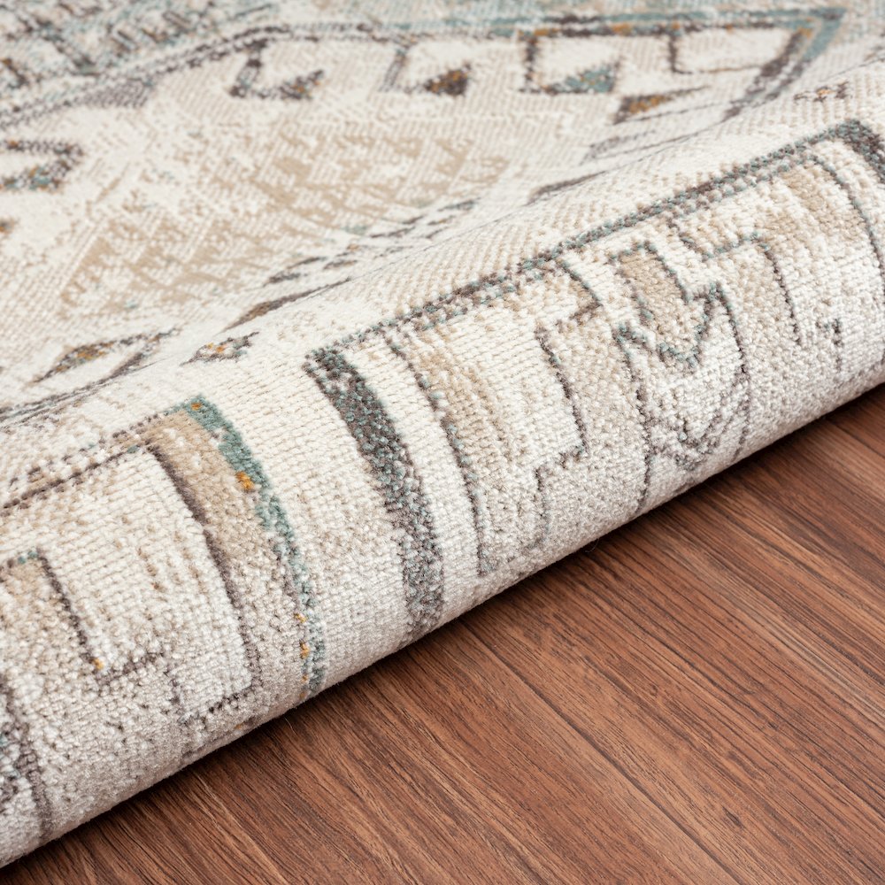 Antiquity Durable Performance Area Rug Outdoor in Cream/Pink, 7'9" x 9'9". Picture 3