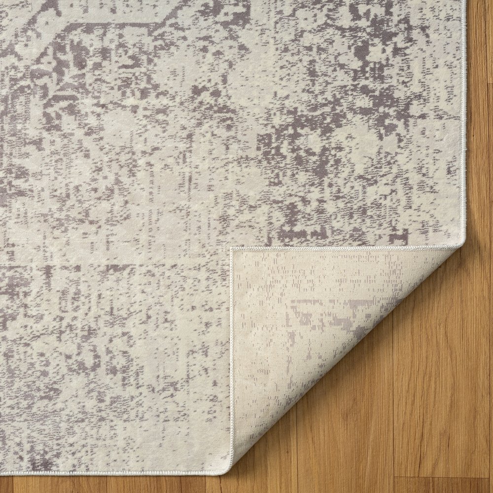 Aria Durable Performance Area Rug Indoor in Gray, 2'8" x 3'10". Picture 6
