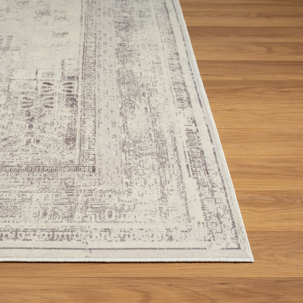 Aria Durable Performance Area Rug Indoor in Gray, 2'8" x 3'10". Picture 5