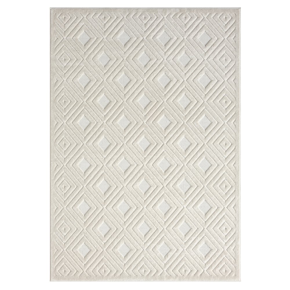 Atlas Durable Performance Area Rug Outdoor in Ivory, 7'10" x 9'10". Picture 1