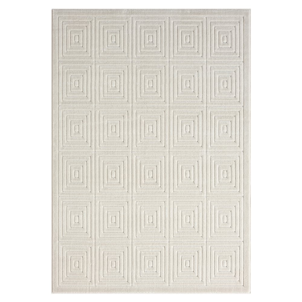 Atlas Durable Performance Area Rug Outdoor in Ivory, 7'10" x 9'10". Picture 1