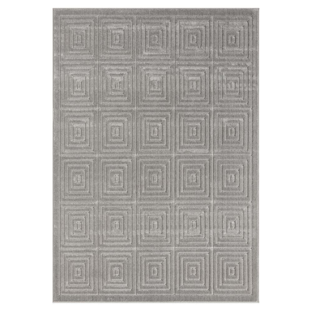 Atlas Durable Performance Area Rug Outdoor in Gray, 7'10" x 9'10". Picture 1