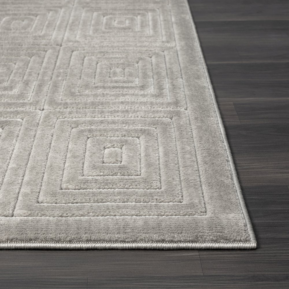 Atlas Durable Performance Area Rug Outdoor in Gray, 7'10" x 9'10". Picture 5