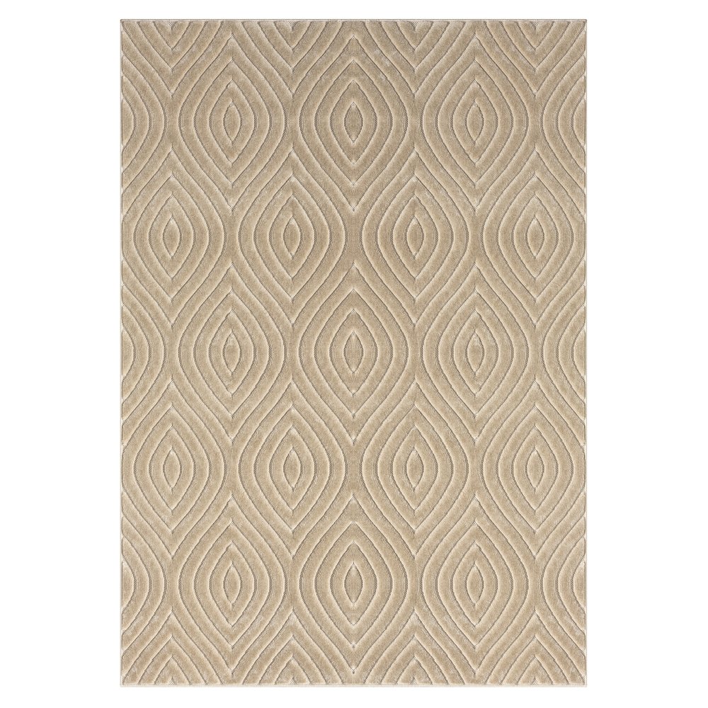 Atlas Durable Performance Area Rug Outdoor in Beige, 7'10" x 9'10". Picture 1