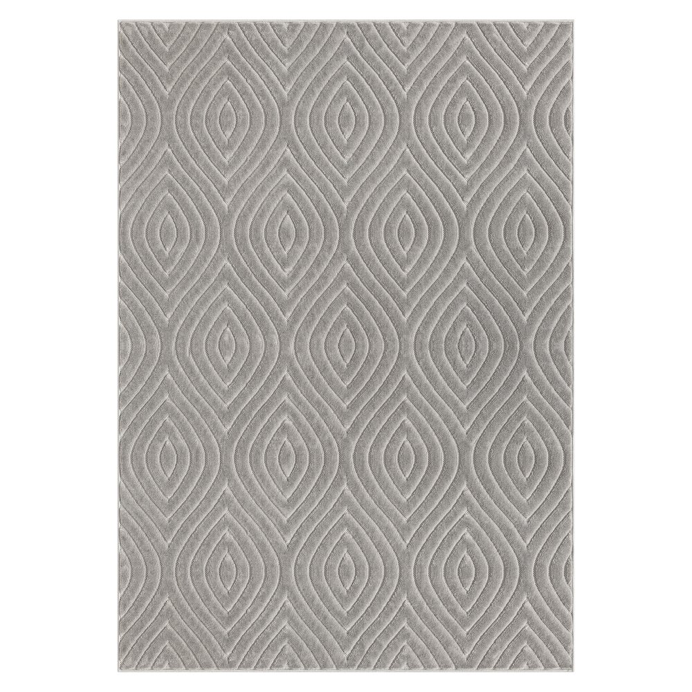 Atlas Durable Performance Area Rug Outdoor in Gray, 7'10" x 9'10". Picture 1