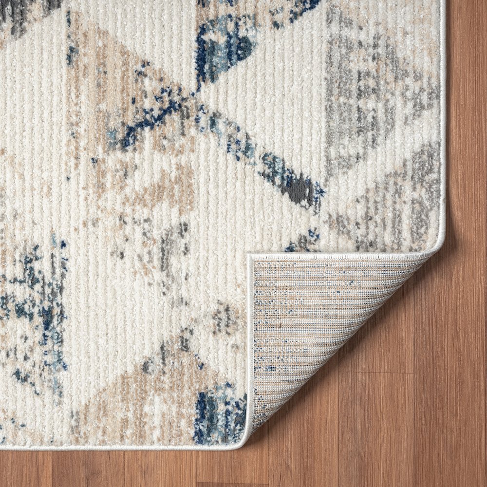 Bristol Performance Blend Area Rug Indoor in Ivory/Blue, 7'9" X 9'9". Picture 6