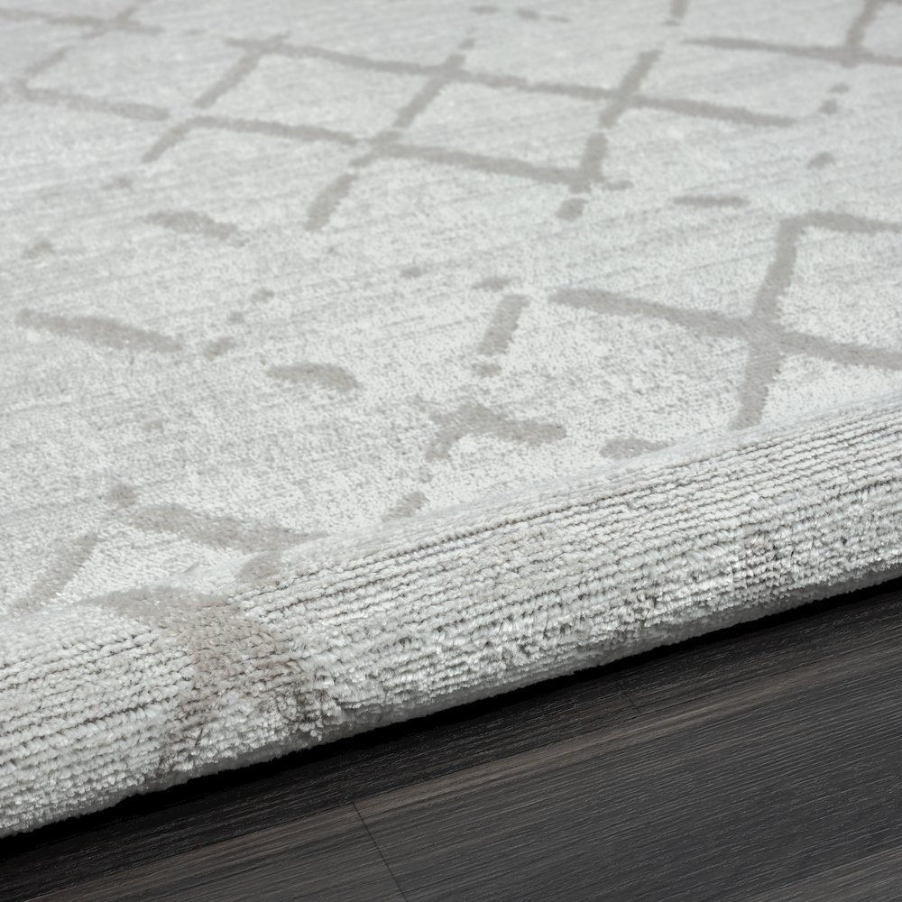 Calgary Durable Performance Area Rug Indoor in Cream/Gray, 7'9" X 9'9". Picture 9